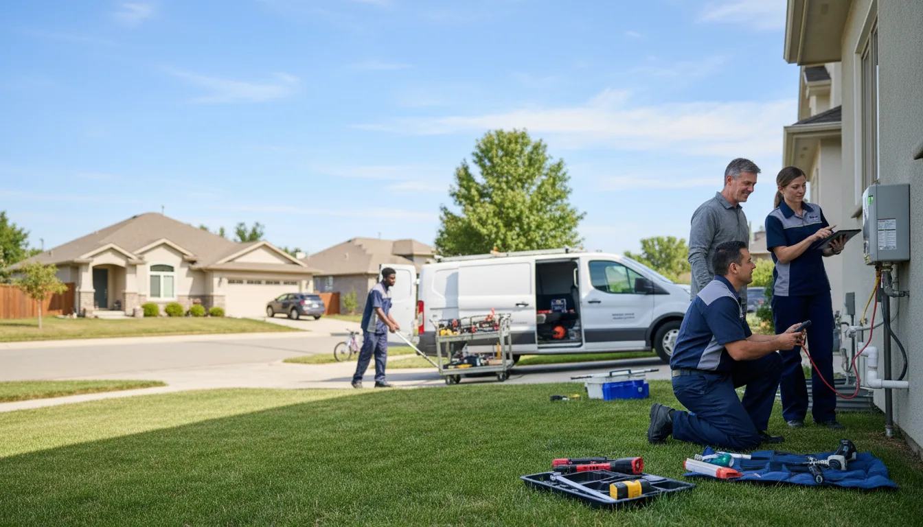 Tankless water heater service in Garland, TX